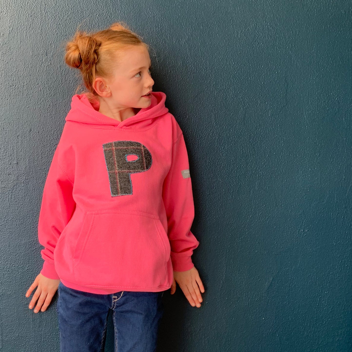  personalised hoodies, boys hoodies, girls hoodie, personalised gifts, design your own hoody - pink personalised initial hoodies