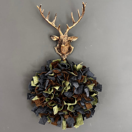 Luxury Tweed Christmas wreath  ‘Do they know it’s Christmas?’